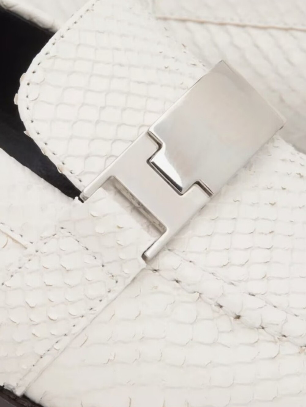 NWT: Burberry Women's White Leather Bit Loafers - 39.5 EU = 9.5 US - Picture 3 of 14